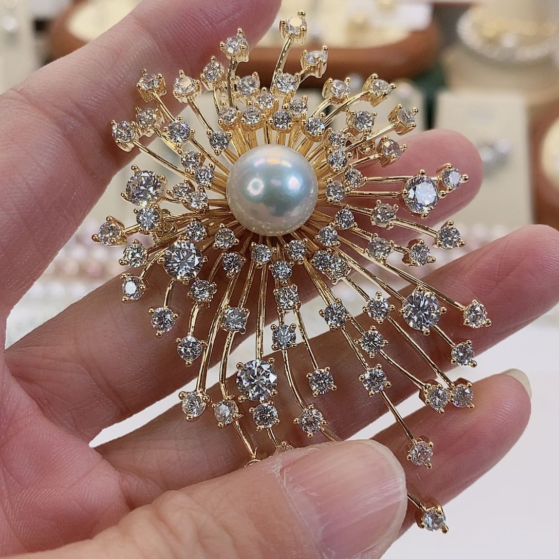 淡水珍珠胸饰未镶嵌11-12