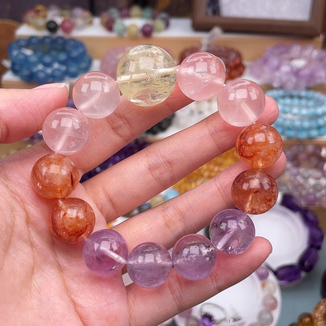 未镶嵌手链水晶多宝