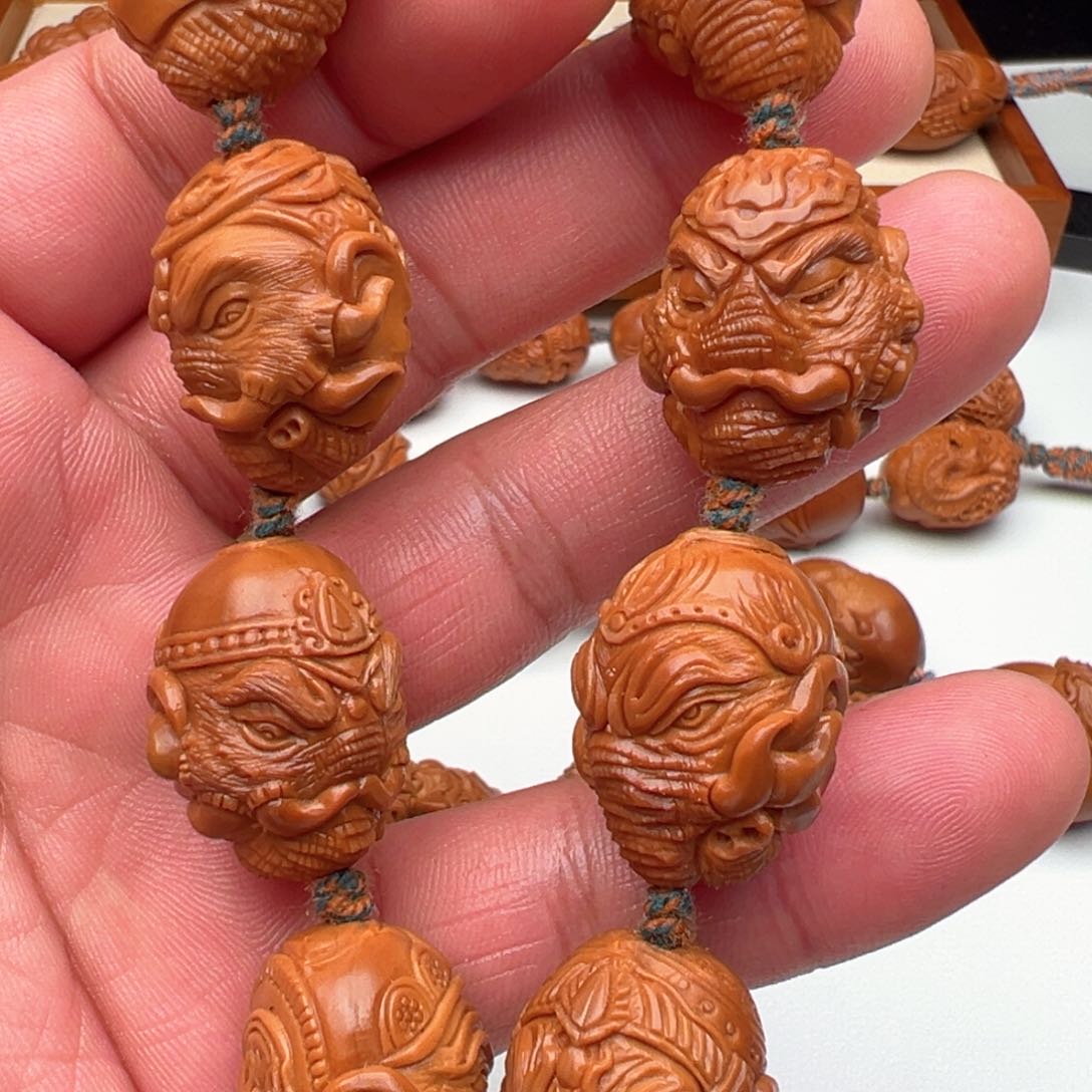 橄榄核吊坠大象神