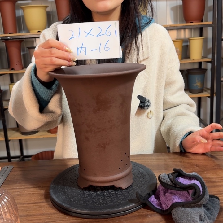 紫砂紫砂花盆精品花盆