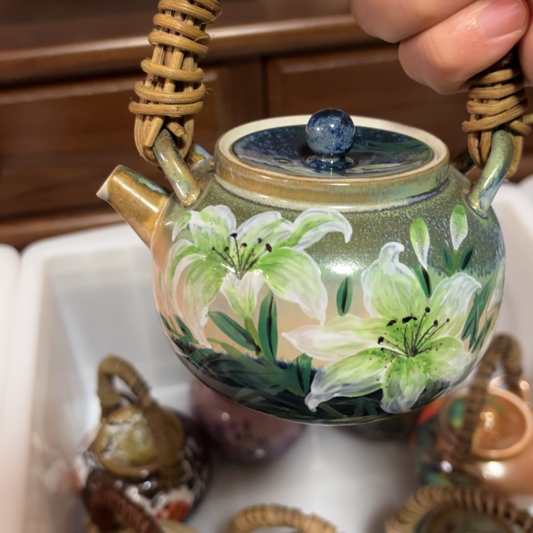 柴烧手工手绘陶瓷