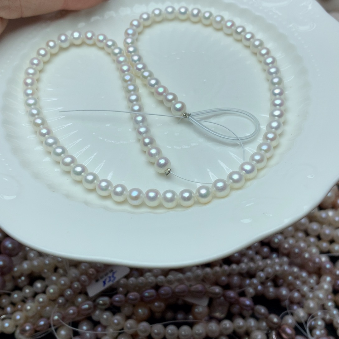 淡水珍珠5-6未镶嵌t65项链