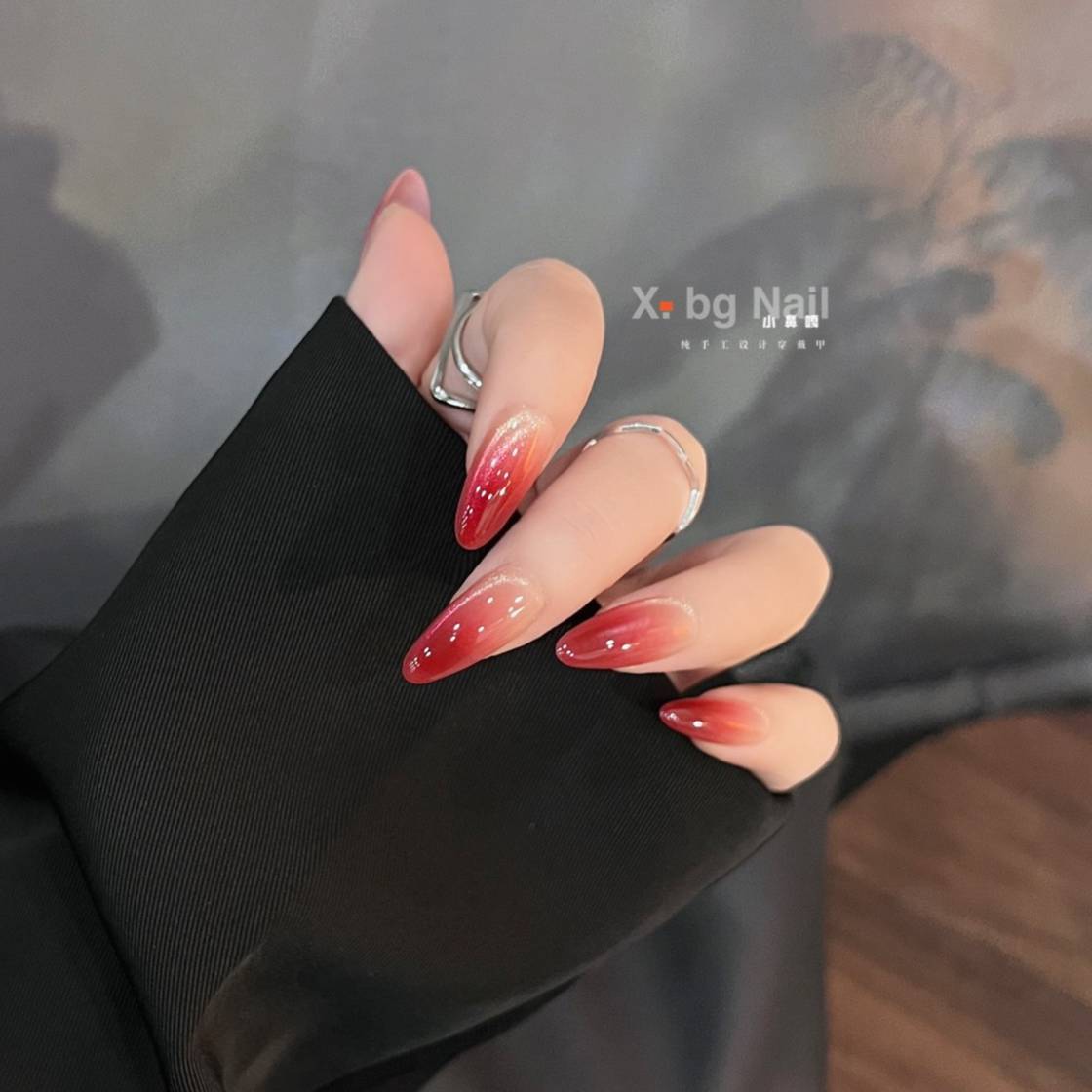 【血色月亮船】X_bg Nail小鼻嘎显白高级灵动穿戴甲多甲型可选