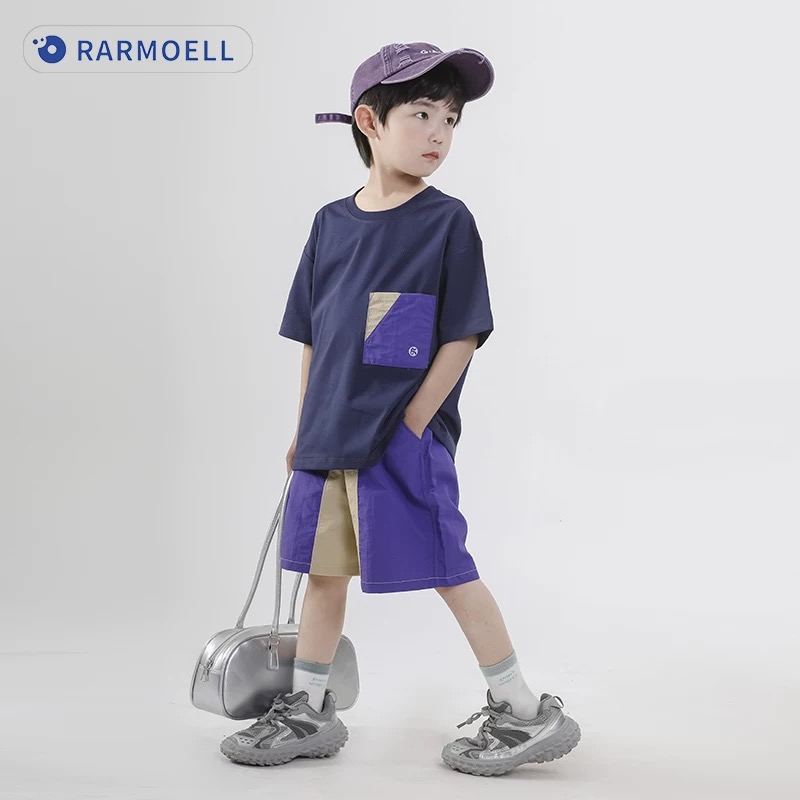 备注编码拍儿童套装童装男童夏季宽松中大童上衣短袖T恤夏装