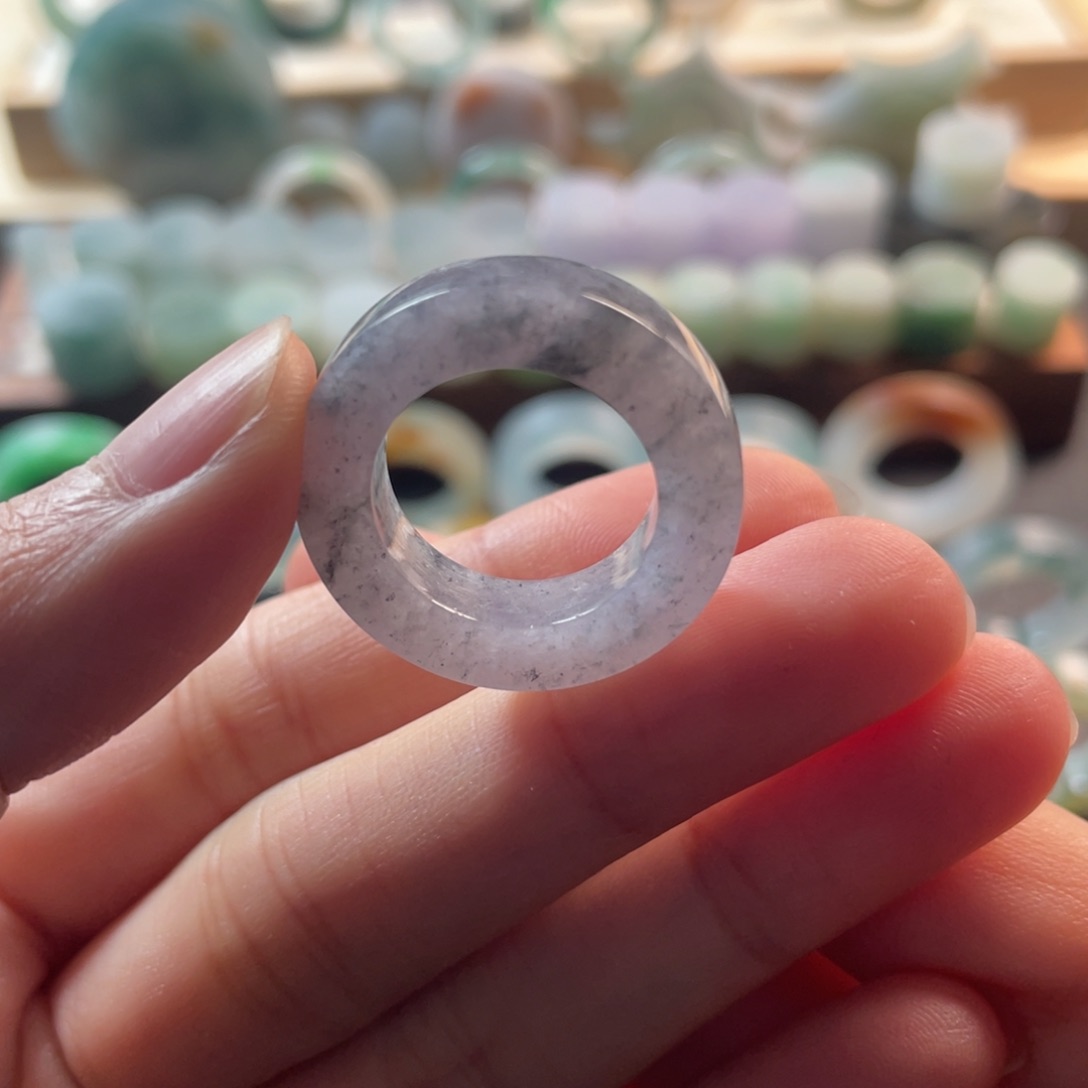 定制翡翠未镶嵌戒指12-18