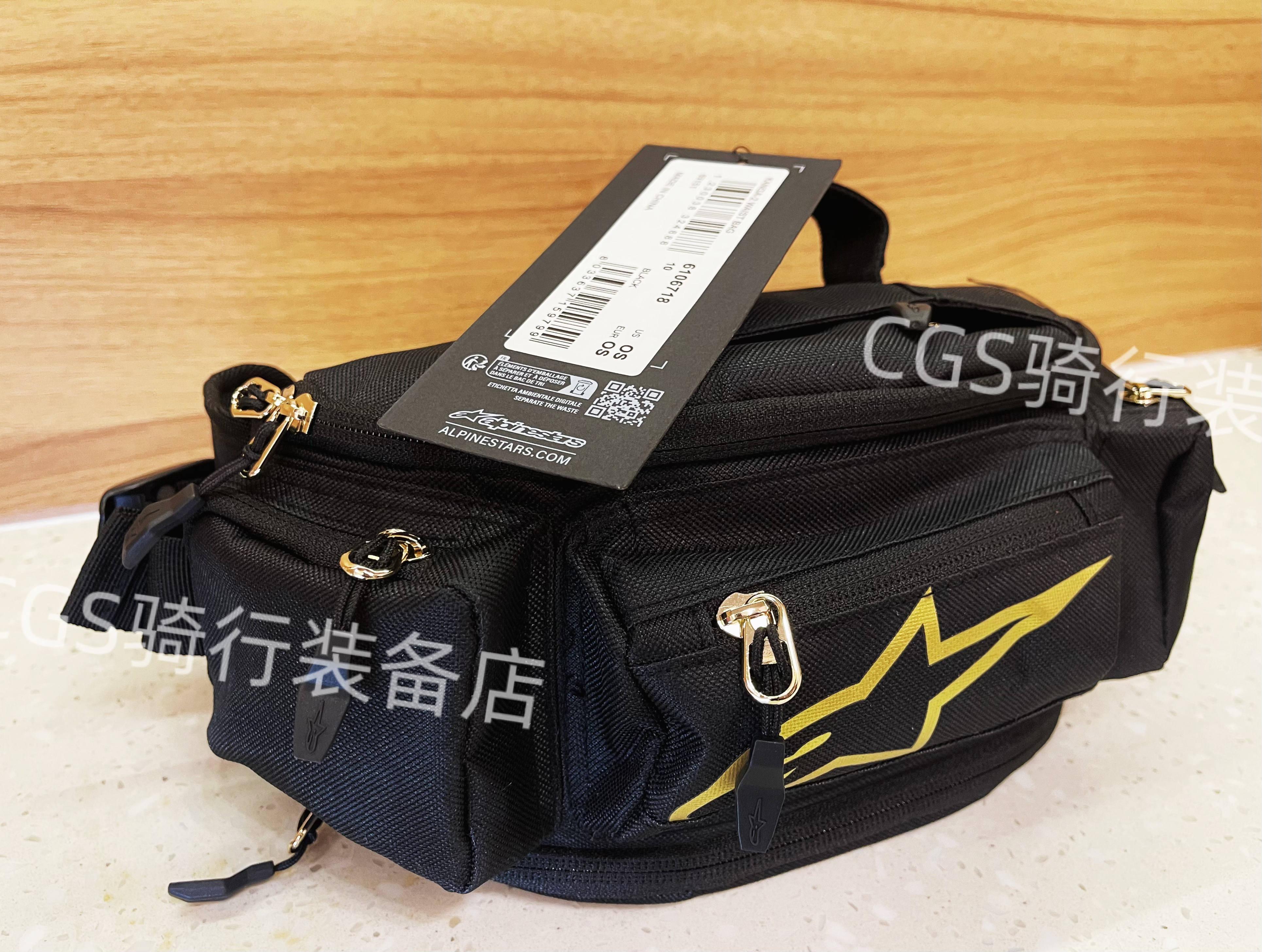 【手工工艺】黑金a星腰包防水斜挎包摩托车四季公路摩旅机车装备包