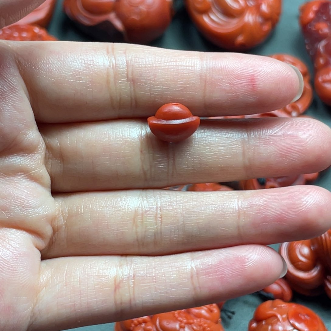 輝***Ⓗ南红玛瑙珠子未镶嵌