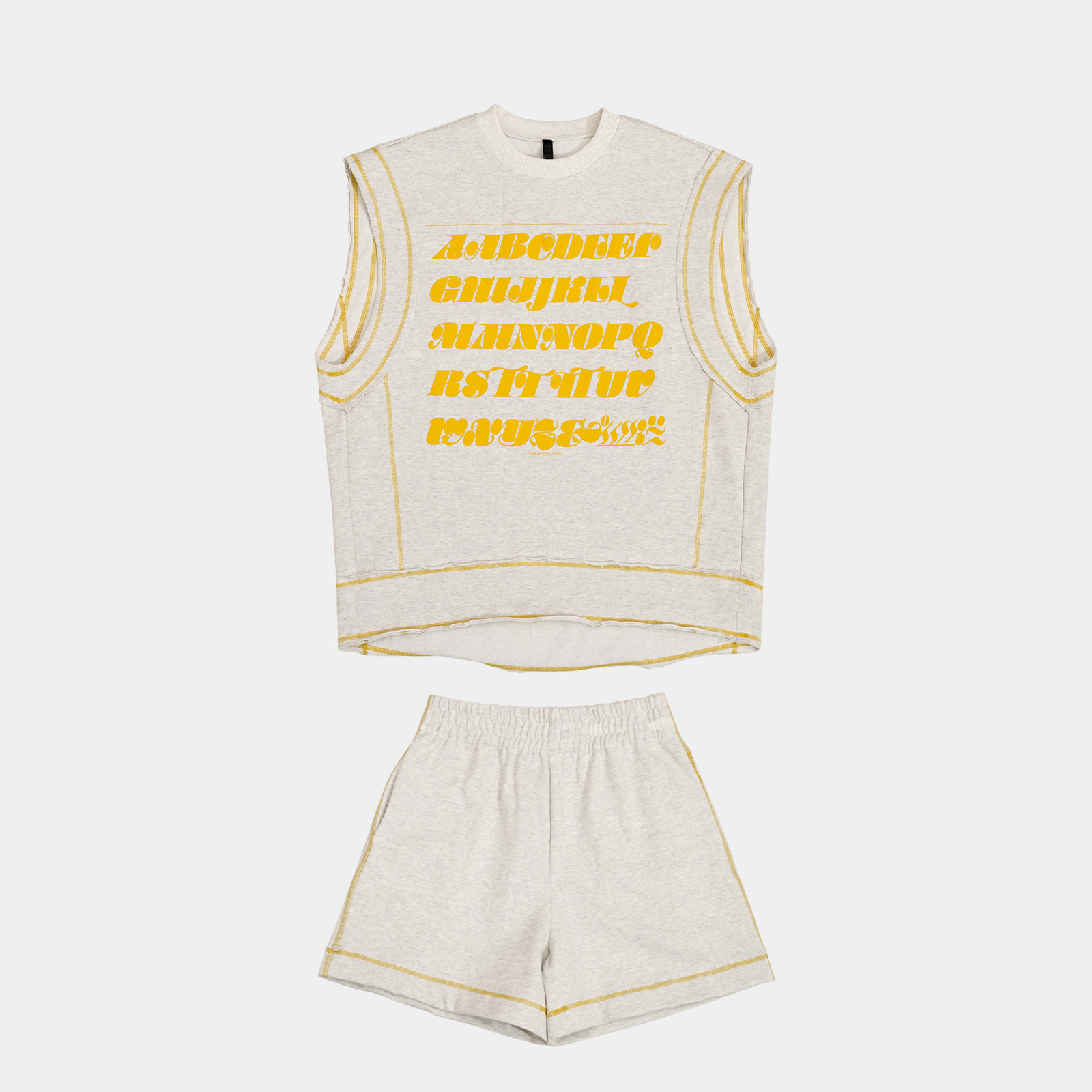 【上新】GGAHOLIDAY夏季复古新款印花休闲马甲短裤套装-152396/7