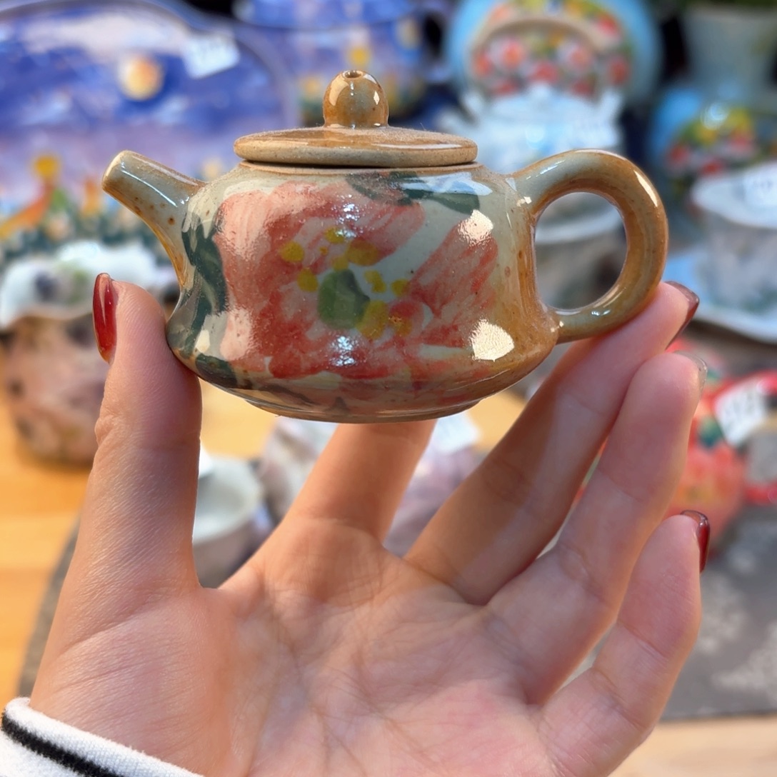 景德镇手绘高温釉下彩陶瓷茶具