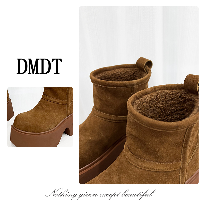【DMDT服饰】2025冬季新品 “远征”加绒加厚高跟保暖显腿长靴子D2165