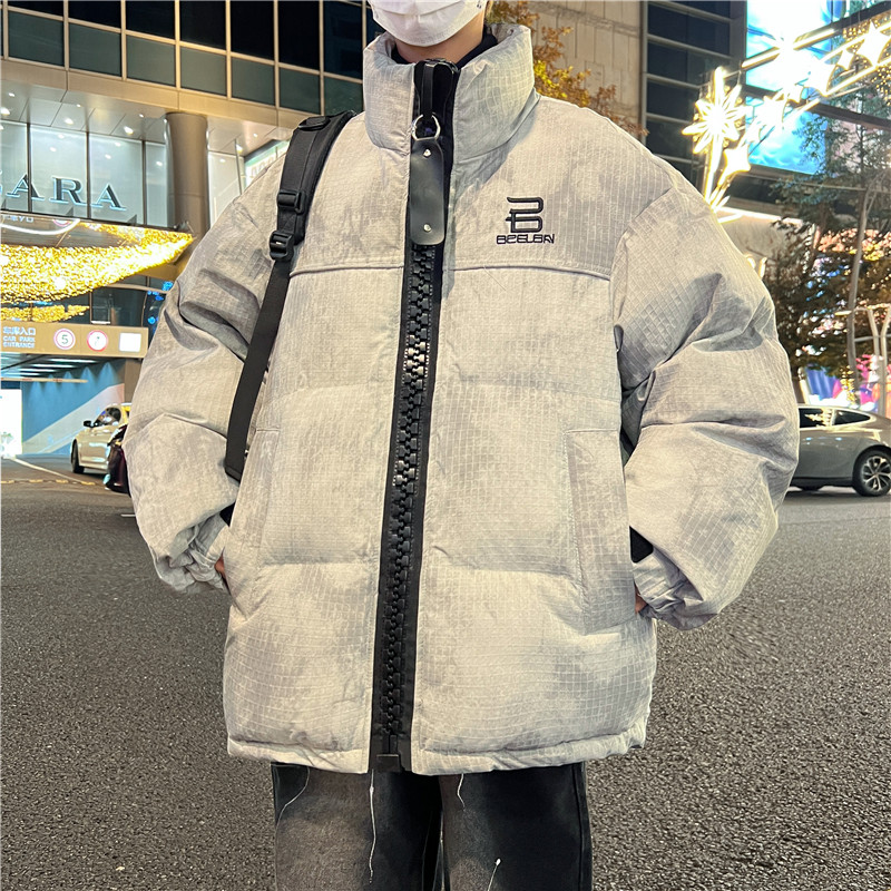 秋冬港风加厚保暖棉衣男青少年棉服休闲男士潮流宽松韩版冬季连帽