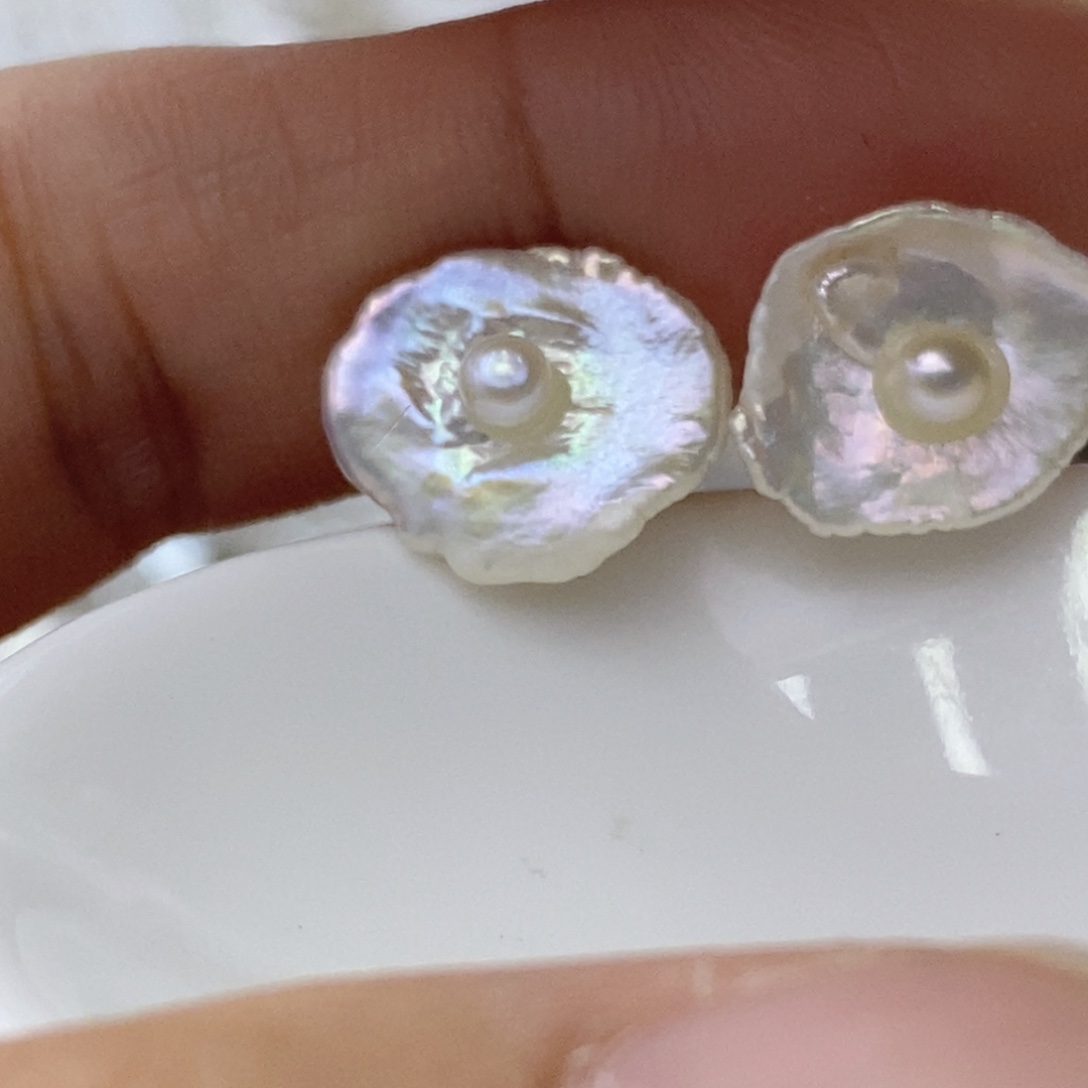 耳饰淡水珍珠银S925镶嵌