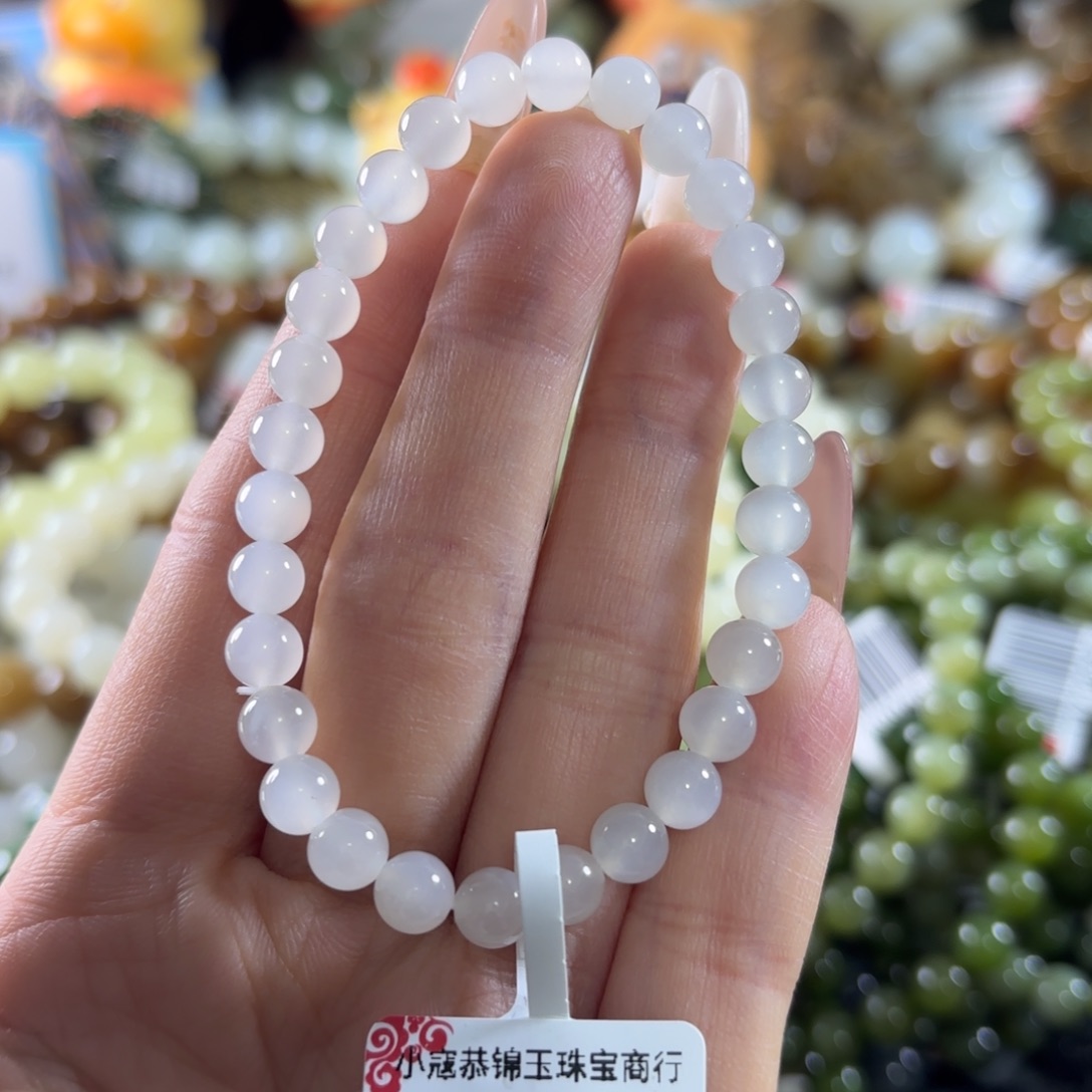 和田玉未镶嵌手串125