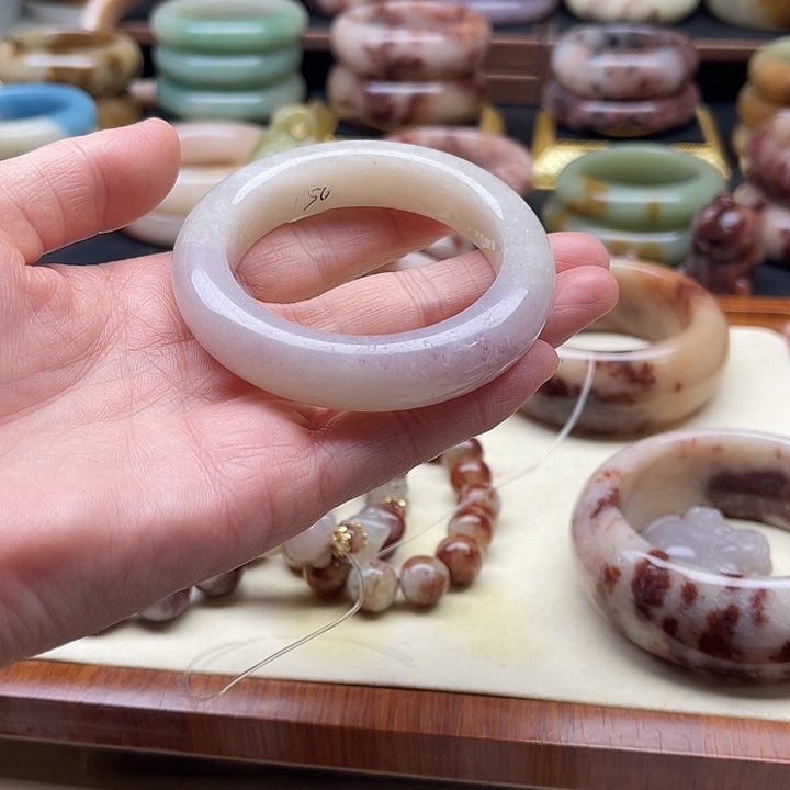 木变石9K金镶嵌手镯