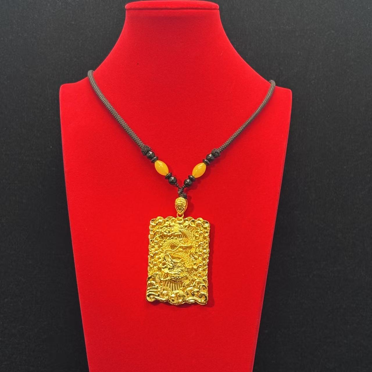 【小汤甄选】 【官方正品】时尚爆款男士龙牌吊坠