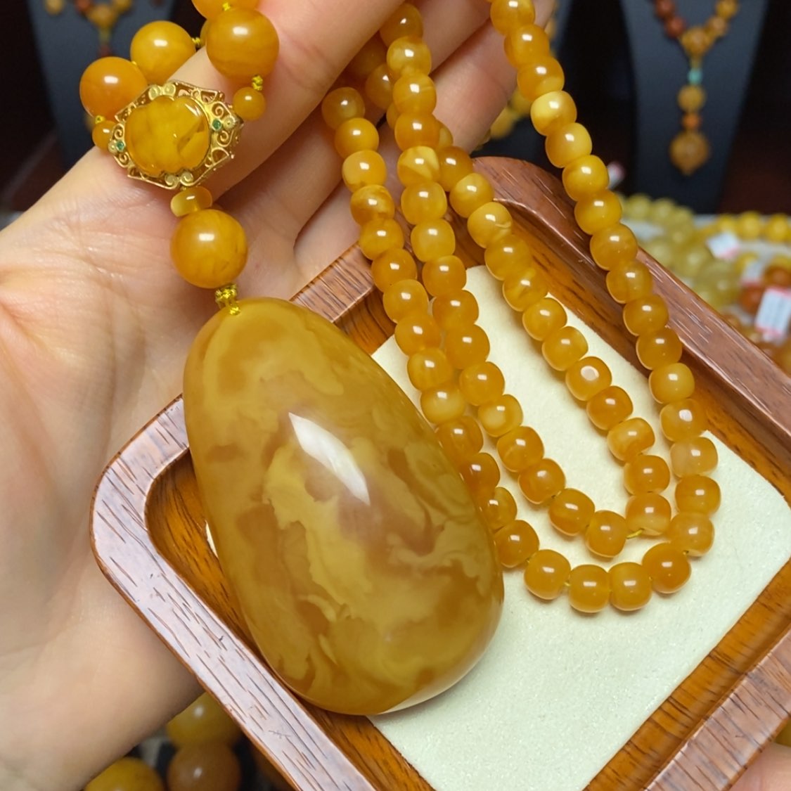【闪购商品】蜜蜡颈饰未镶嵌项链