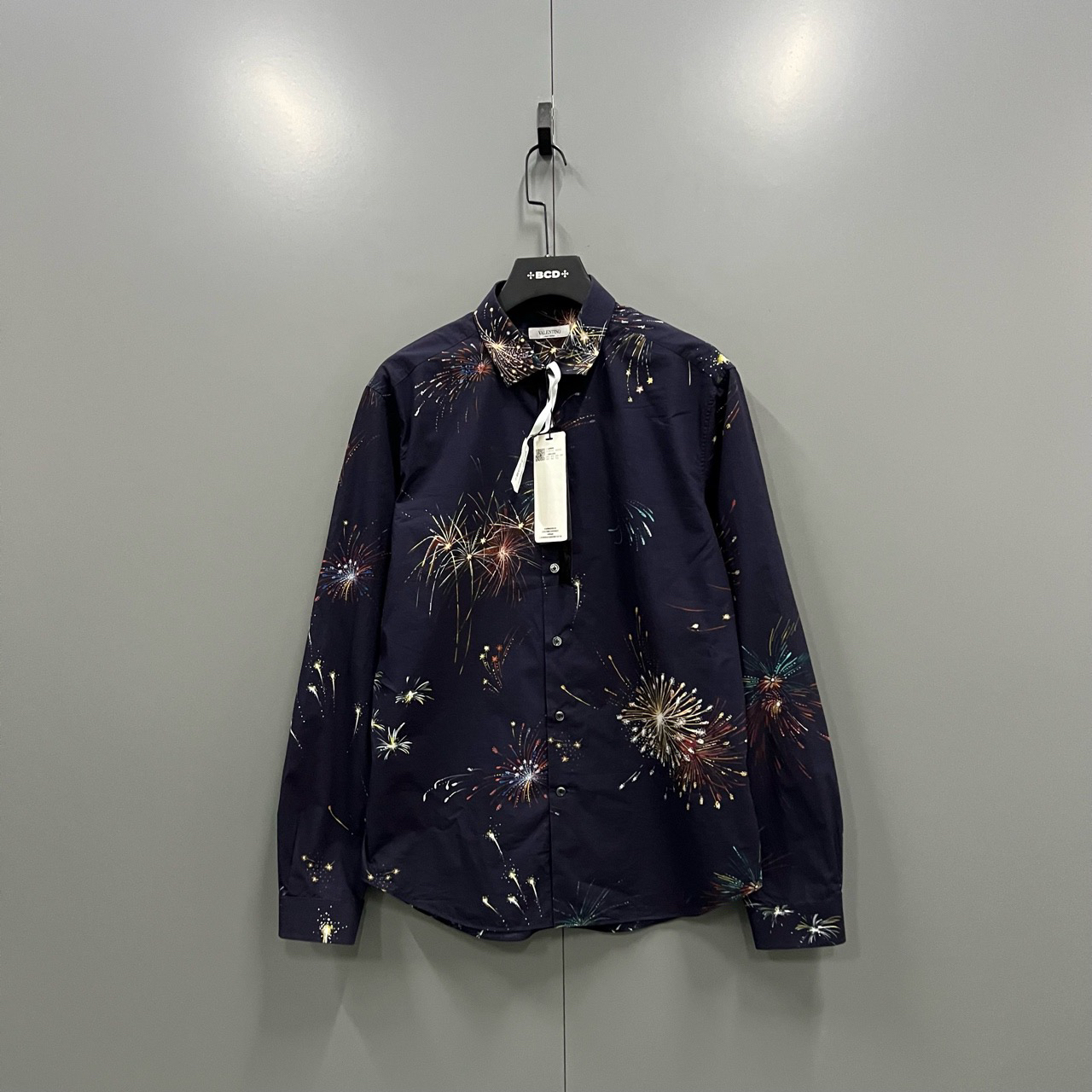 95新 Valentino/华伦天奴 （jp）305 Valentino烟花印花衬衫 42码