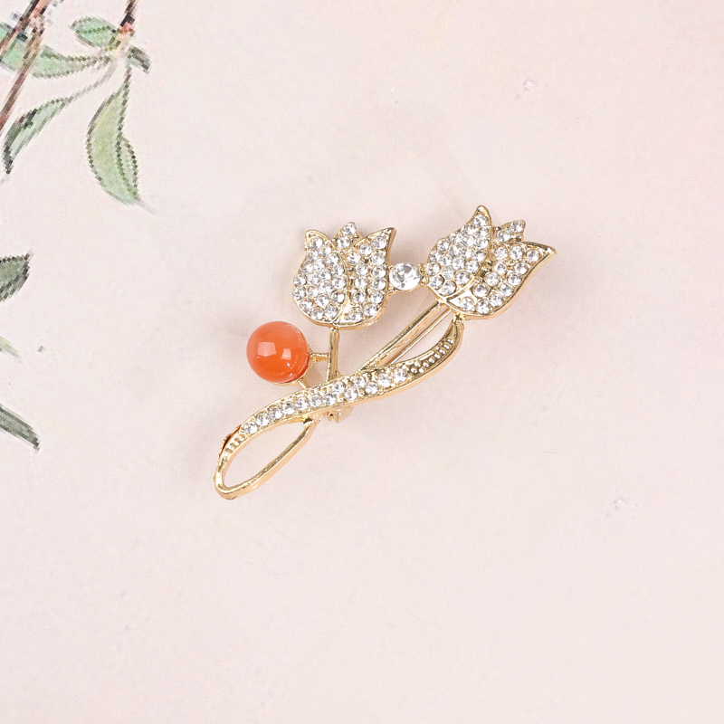 布达拉宫南红胸针