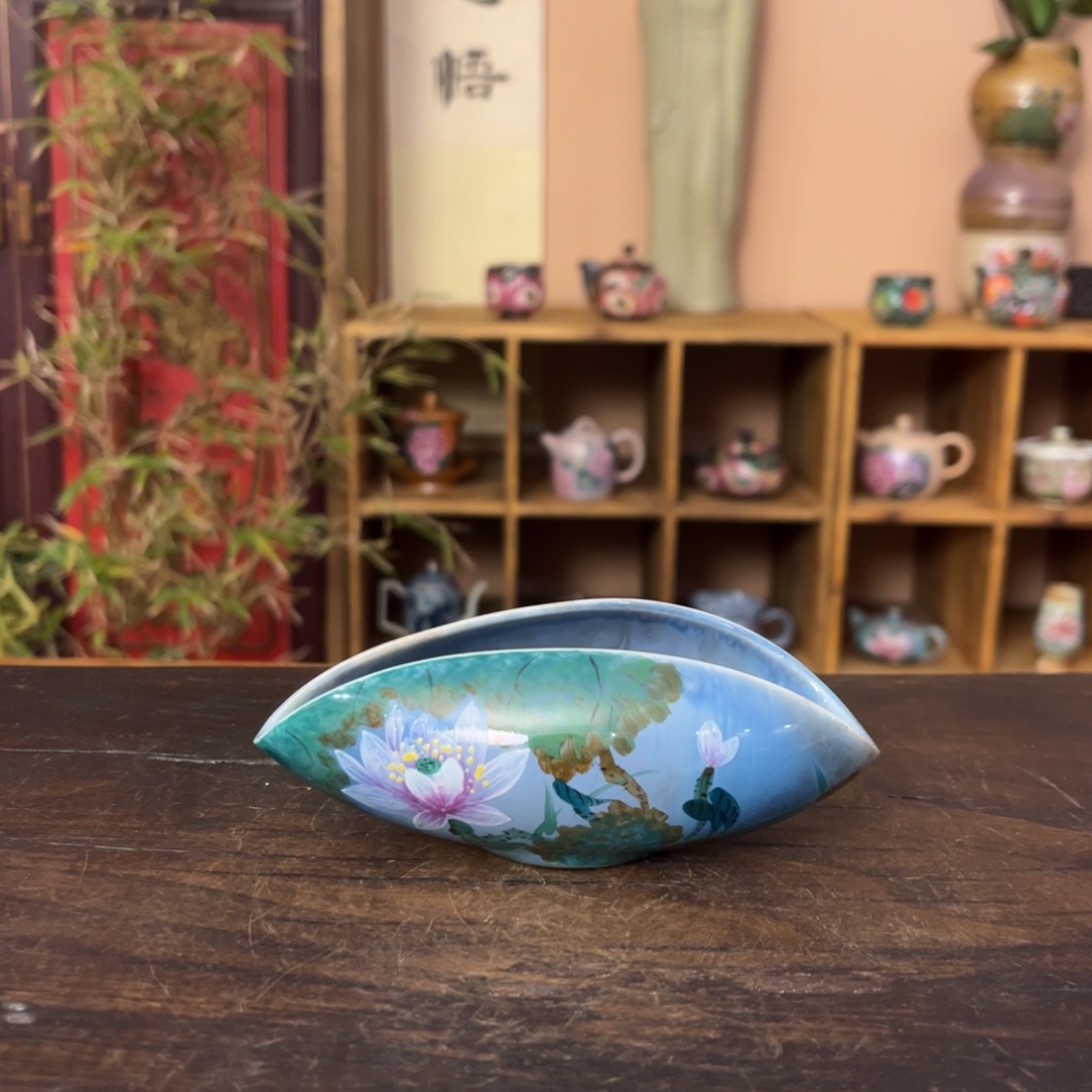 柴烧纯手工手绘陶瓷