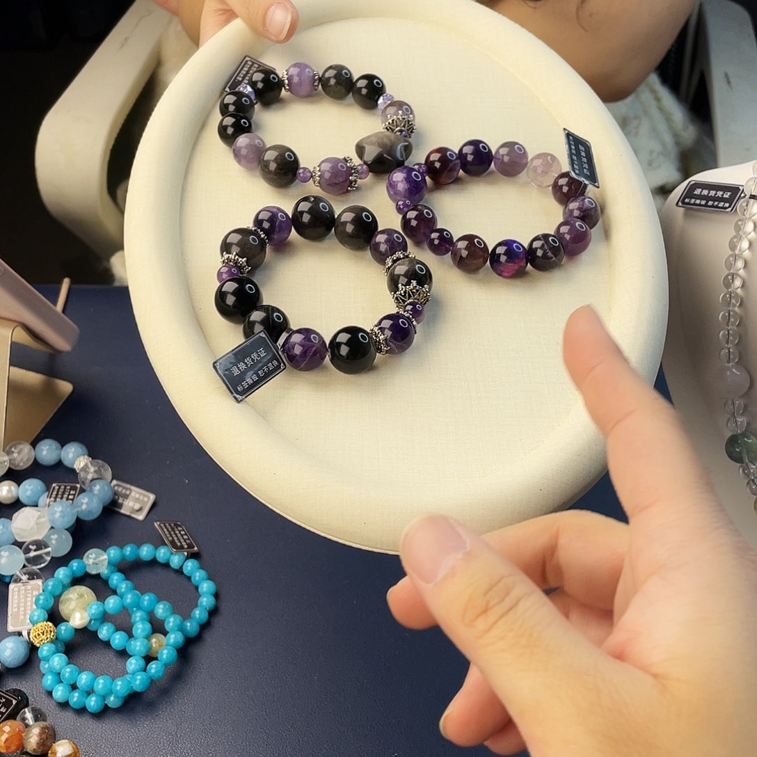 水晶手链银S925镶嵌