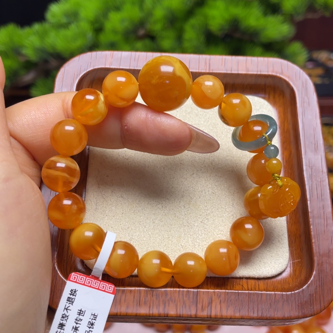 蜜蜡手链未镶嵌手串