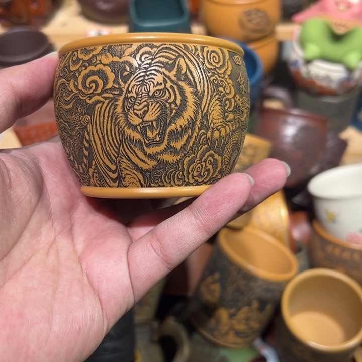 紫砂茶杯宜兴紫砂主人杯