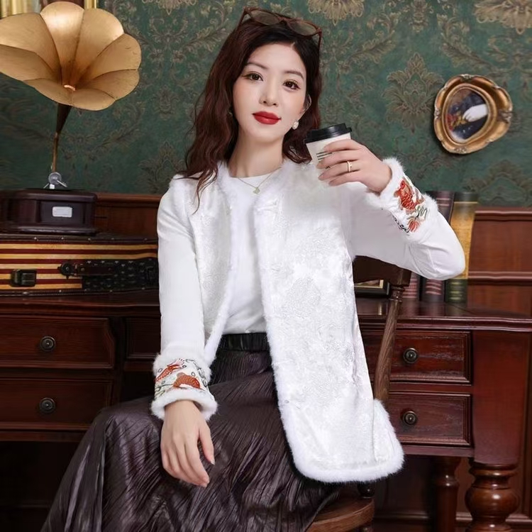 261款刺绣文艺风马夹中国风百搭