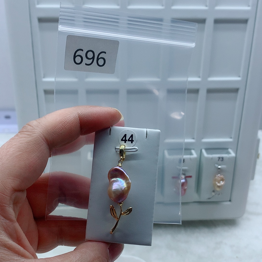 吊坠(不含链)淡水珍珠合金