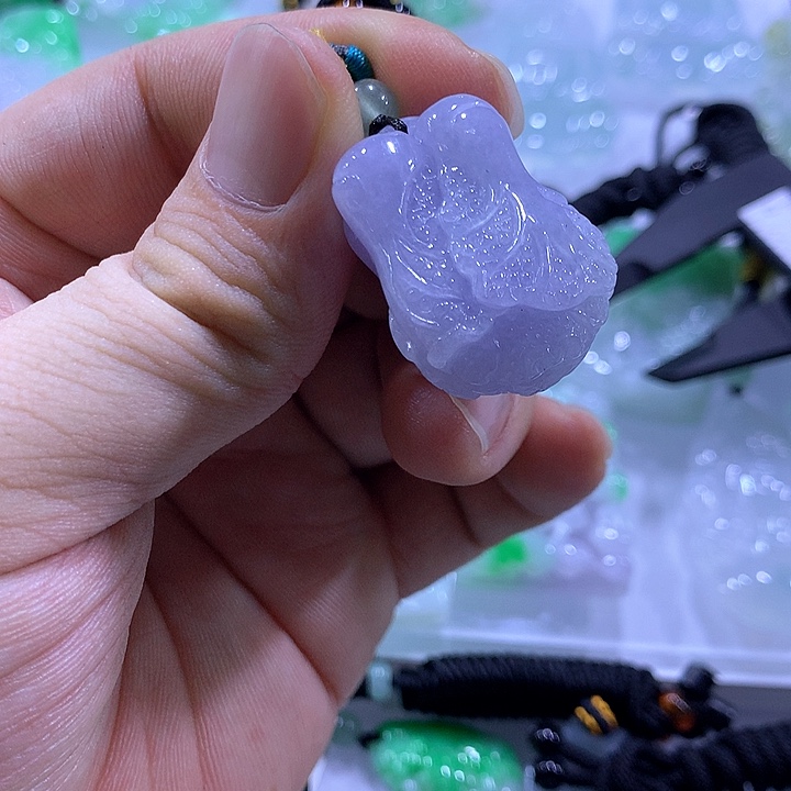 翡翠未镶嵌颈饰天然翡翠A货吊坠