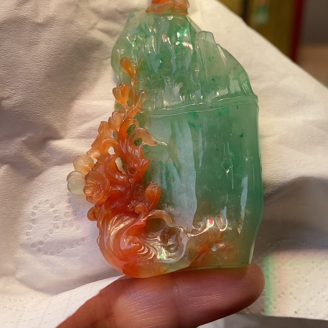 石英质玉未镶嵌挂件