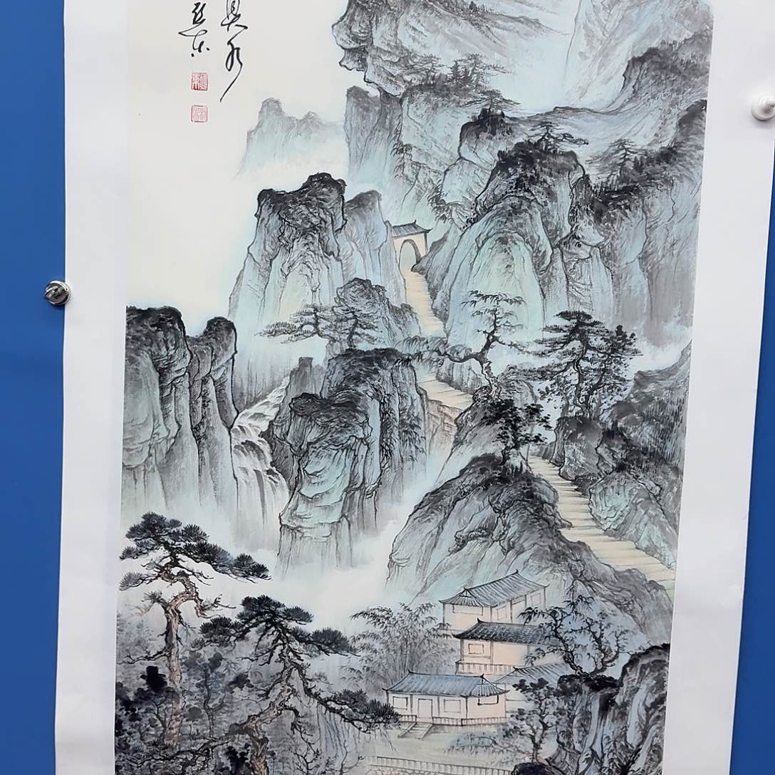 国画多次参加国内外