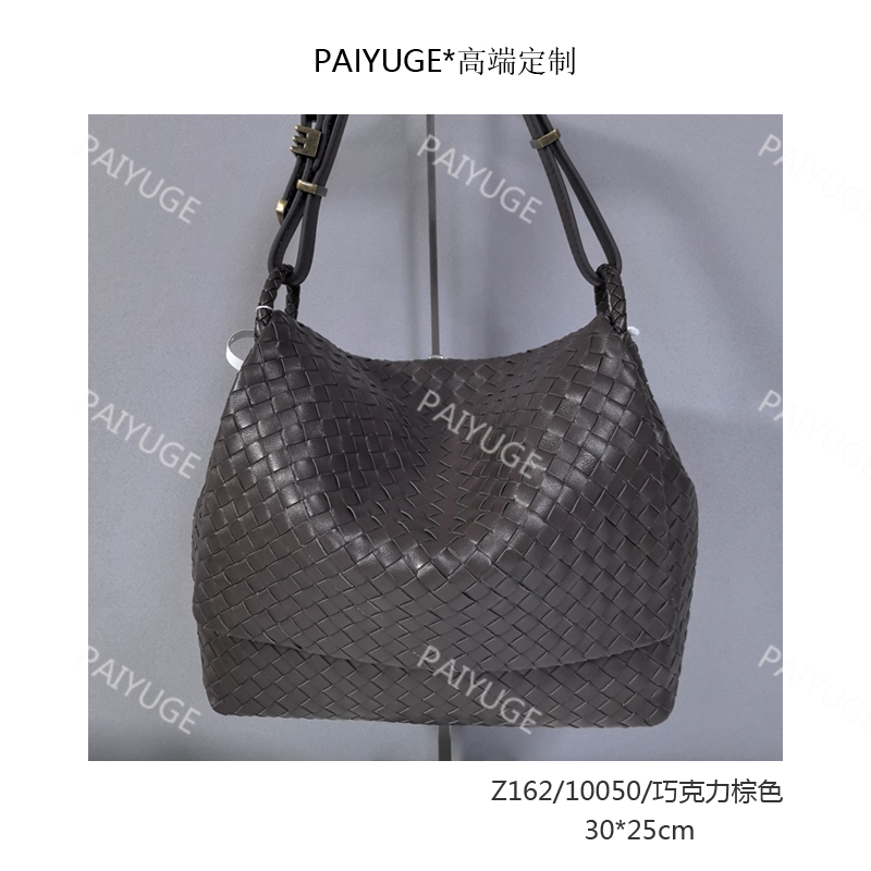 Z162/10050巧克力棕色Paiyuge高端订制女士手提单肩包斜挎包1630