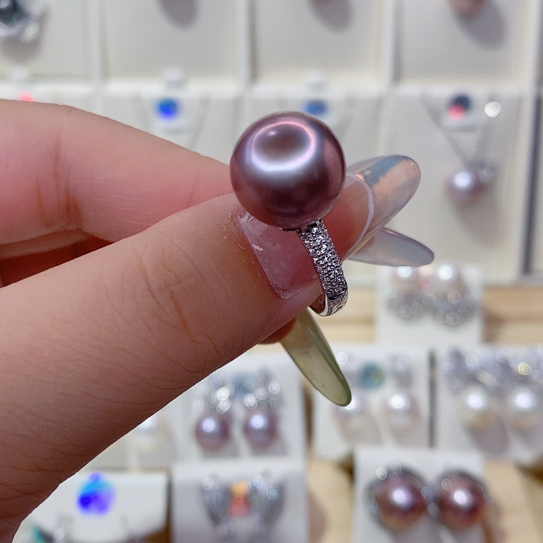 *****戒指银S925镶嵌淡水珍珠