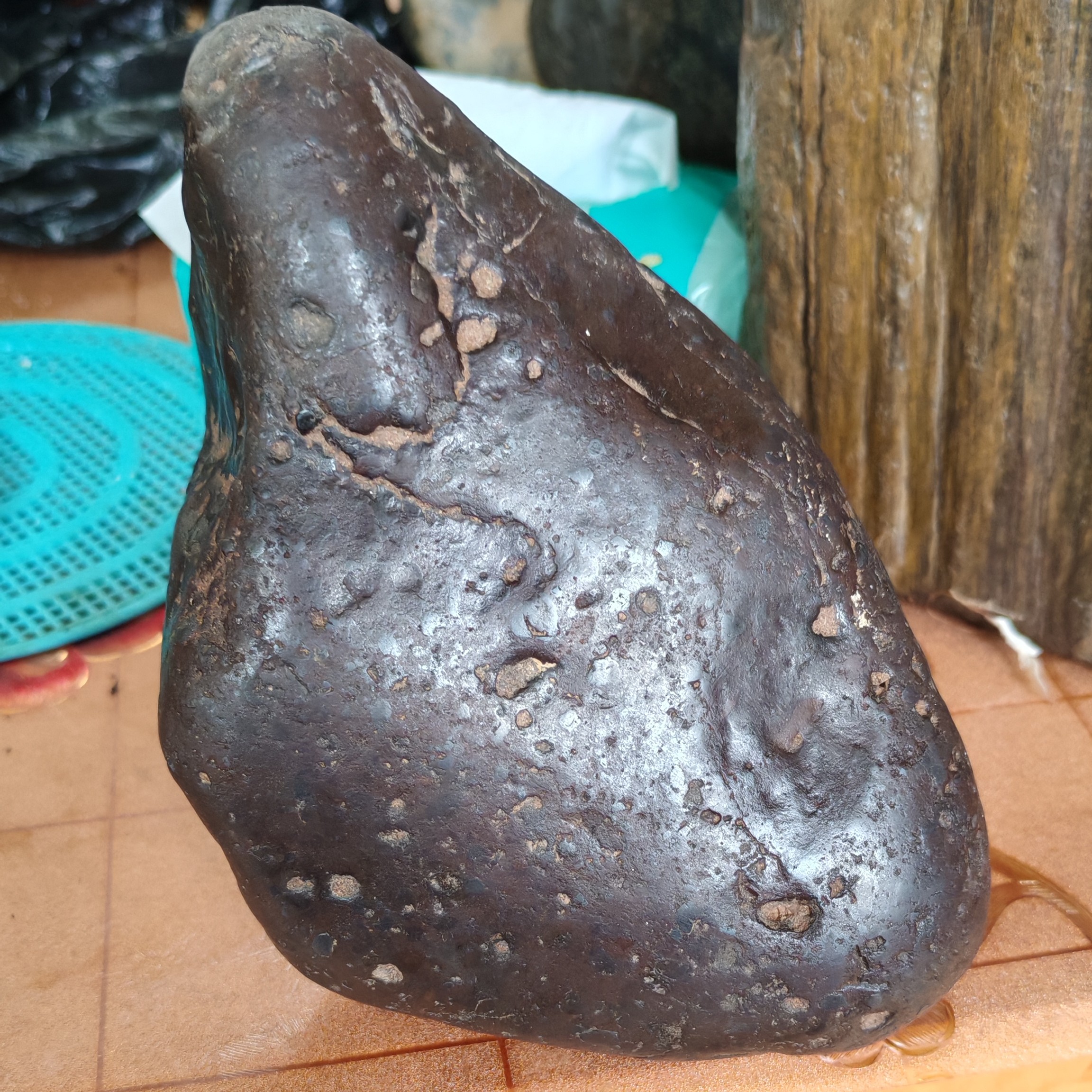 铁原石标本可作流星纪念品的观赏收藏奇石摆件