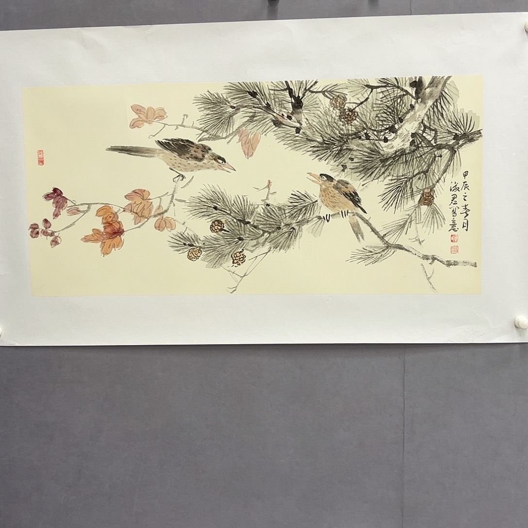 国画艺术家真人手绘