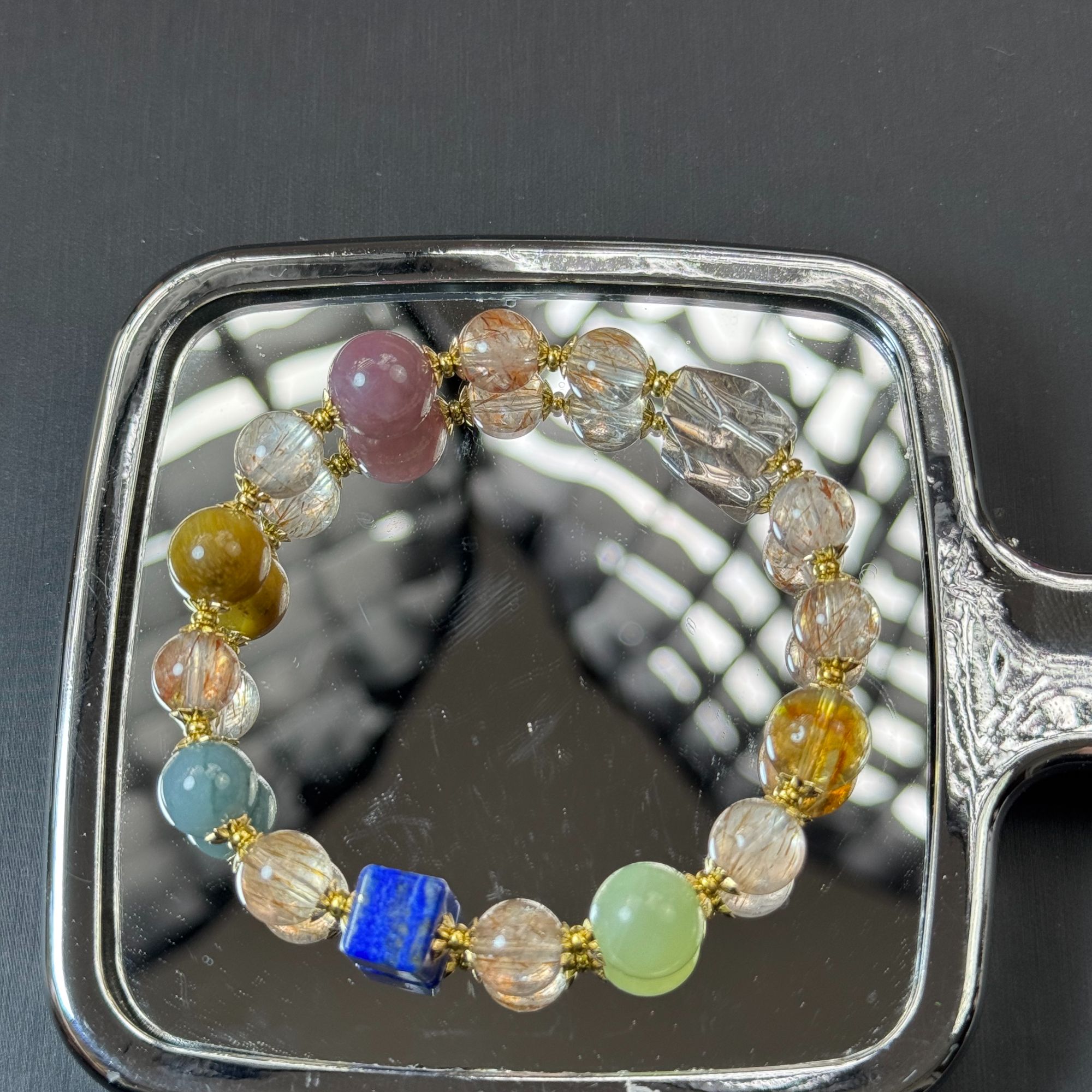 B37 水晶多宝手链多样性发一