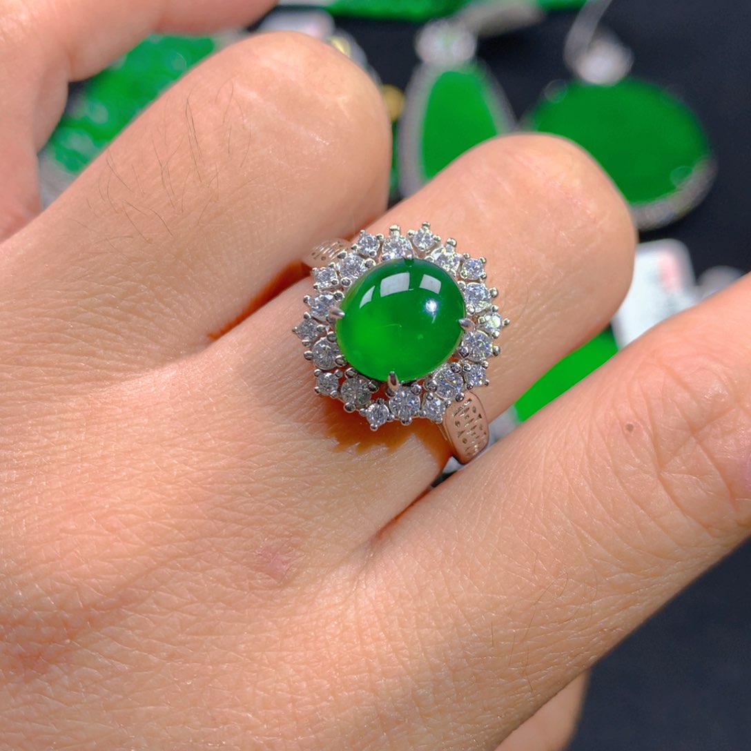 翡翠颈饰银S925镶嵌1111111111