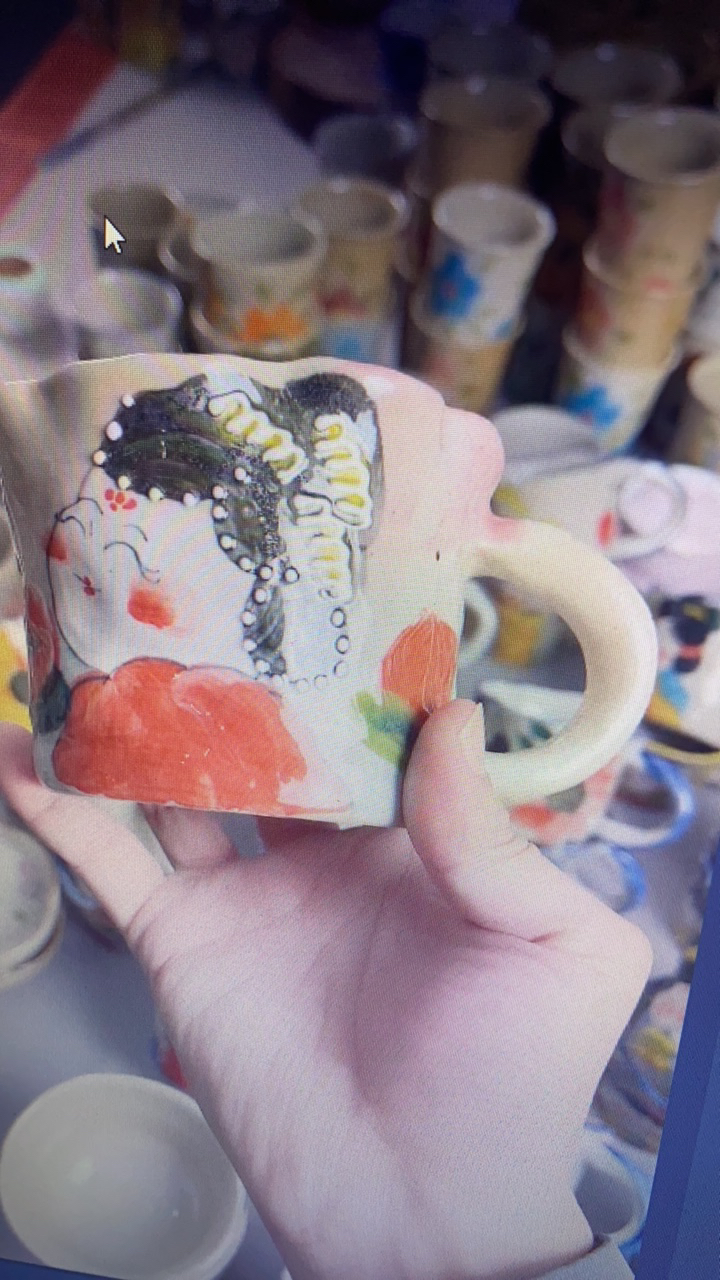 手工手绘高温釉下彩陶瓷