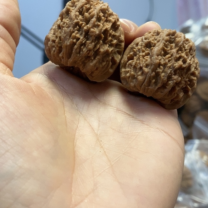 把件文玩核桃36小众137红皮