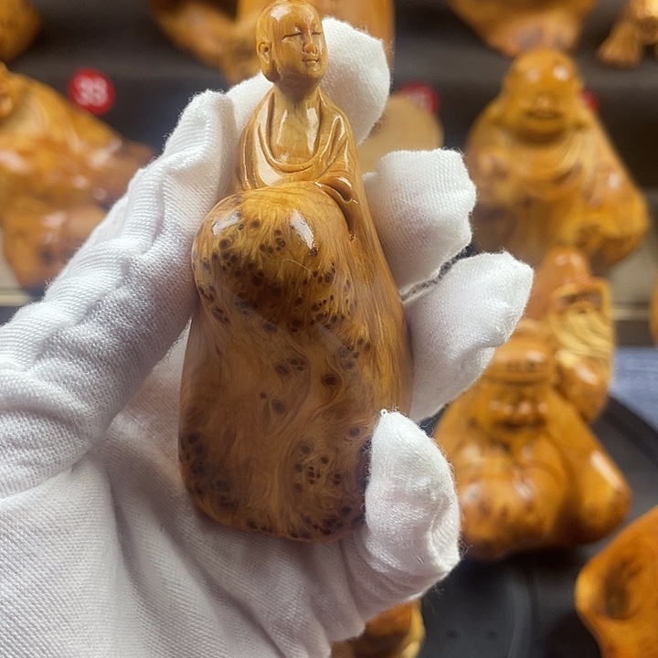 柏木（崖柏）地藏手把件