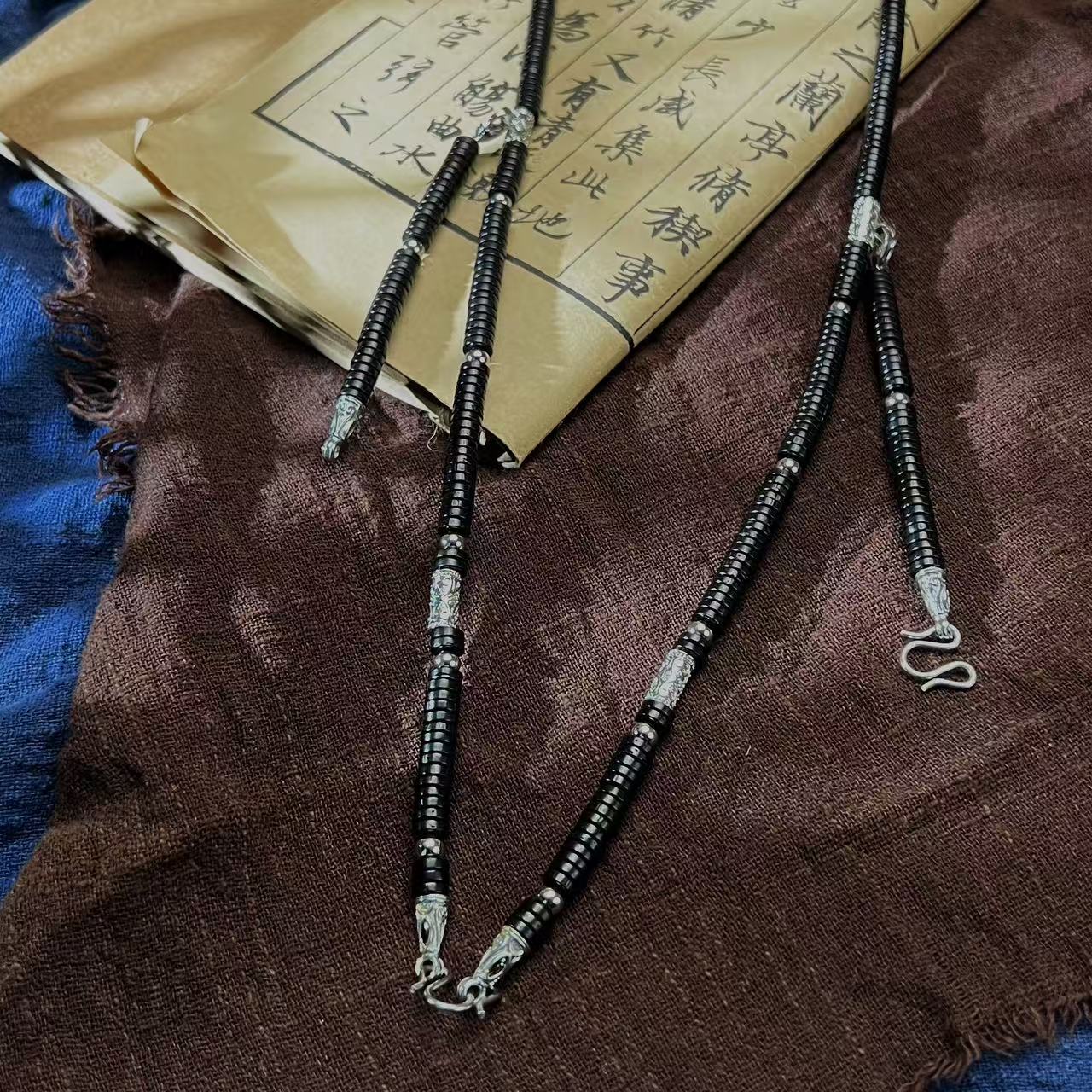 合金项链 扶摇臻选|椰壳双挂万能项链0256