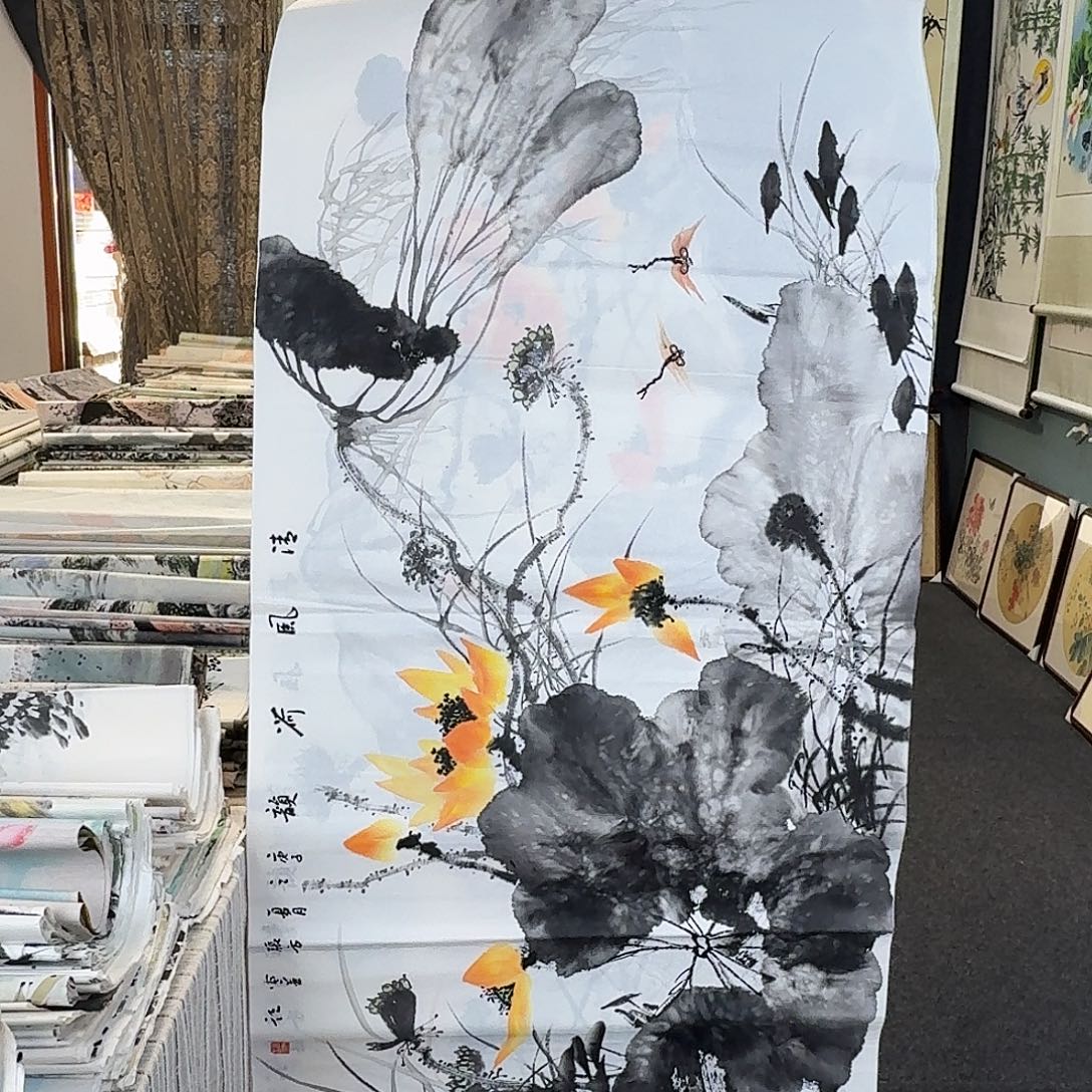 纯手绘国画作品好看四尺