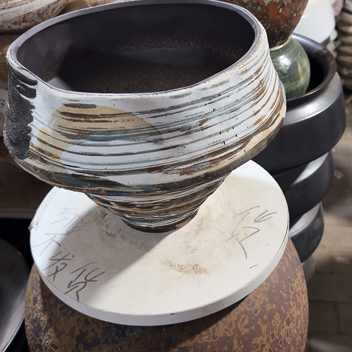 景德镇精品花盆栽口23高23