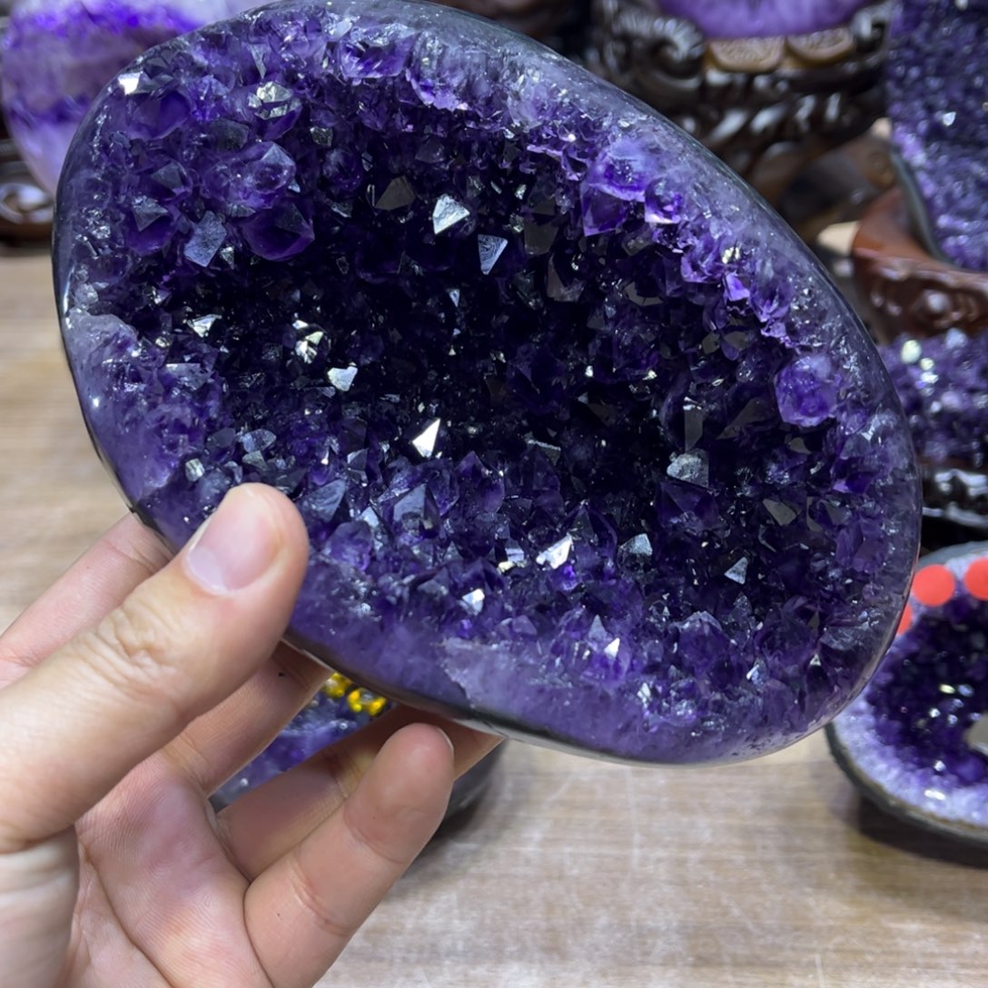 未镶嵌紫晶摆件摆件