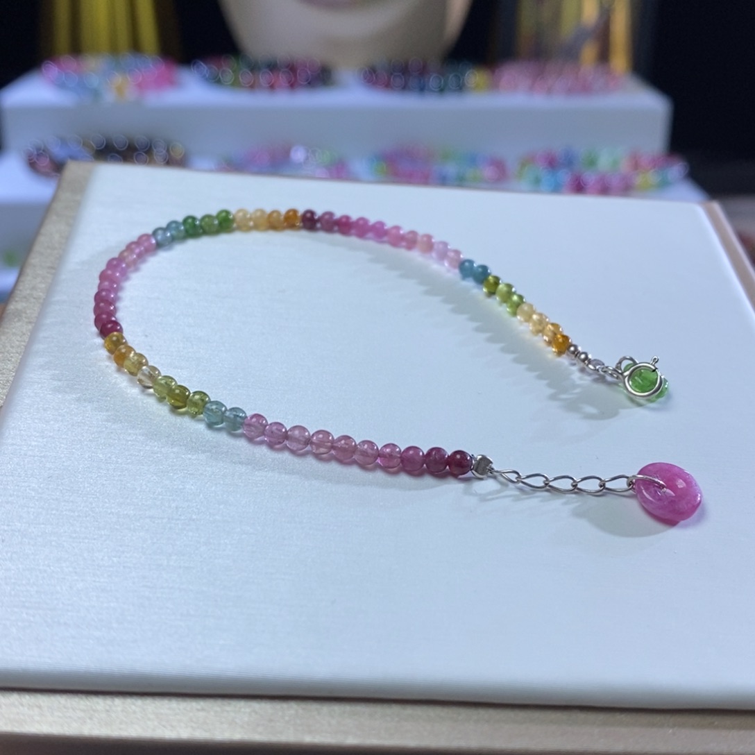 碧玺手链未镶嵌糖果