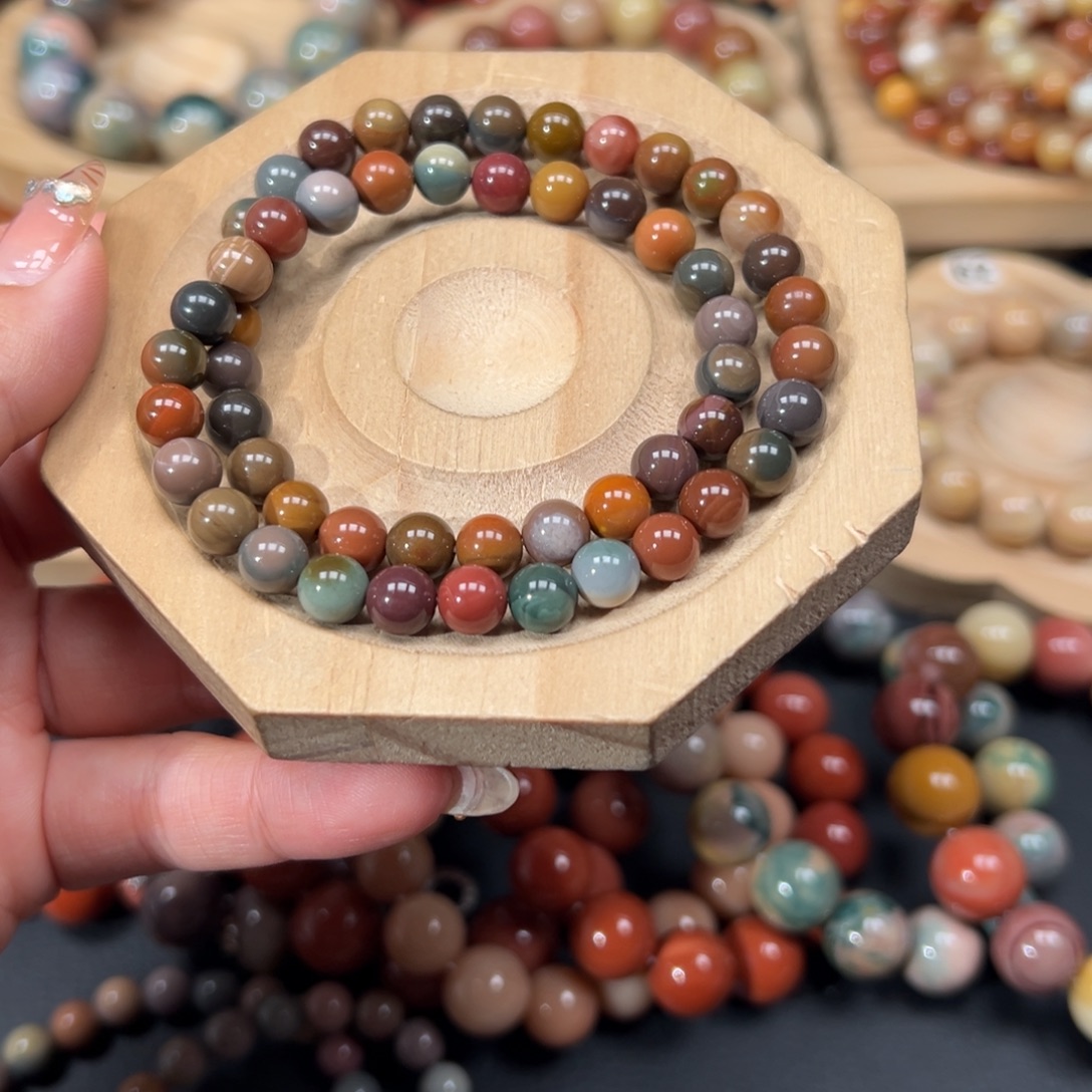 萌****石英质玉未镶嵌手链176