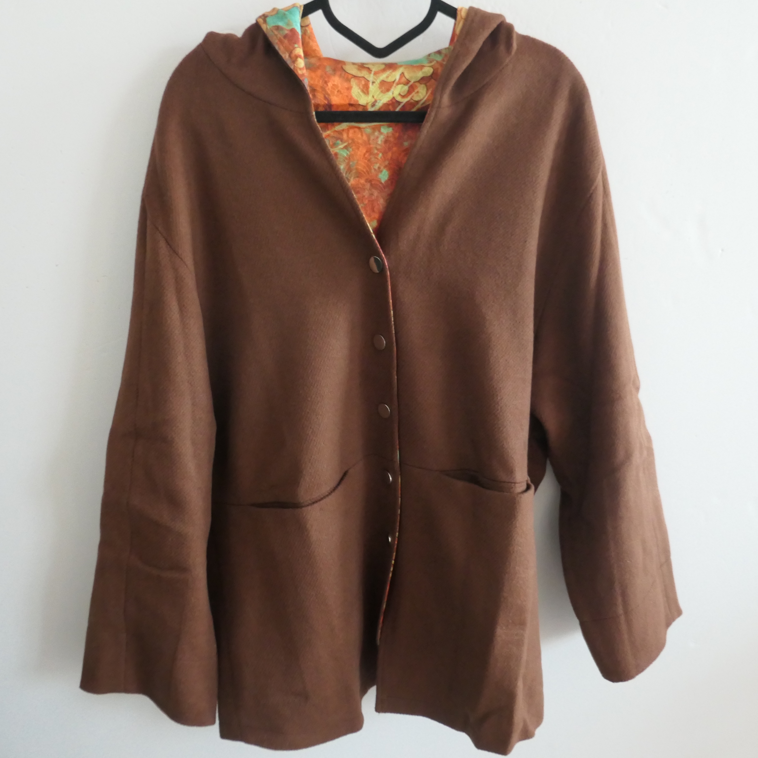 AB-258066-2早春款羊毛连帽正反穿上衣