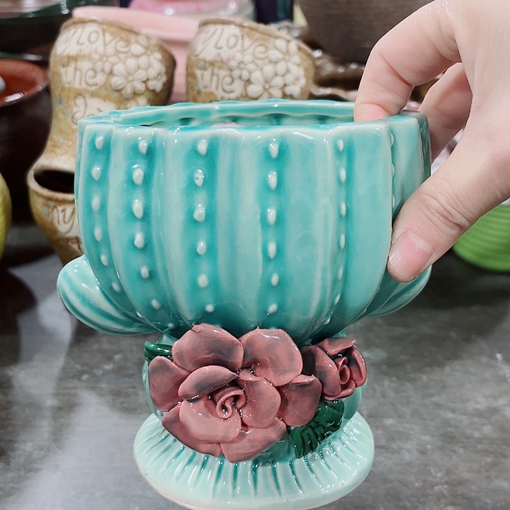 多肉陶瓷花盆满10元包邮