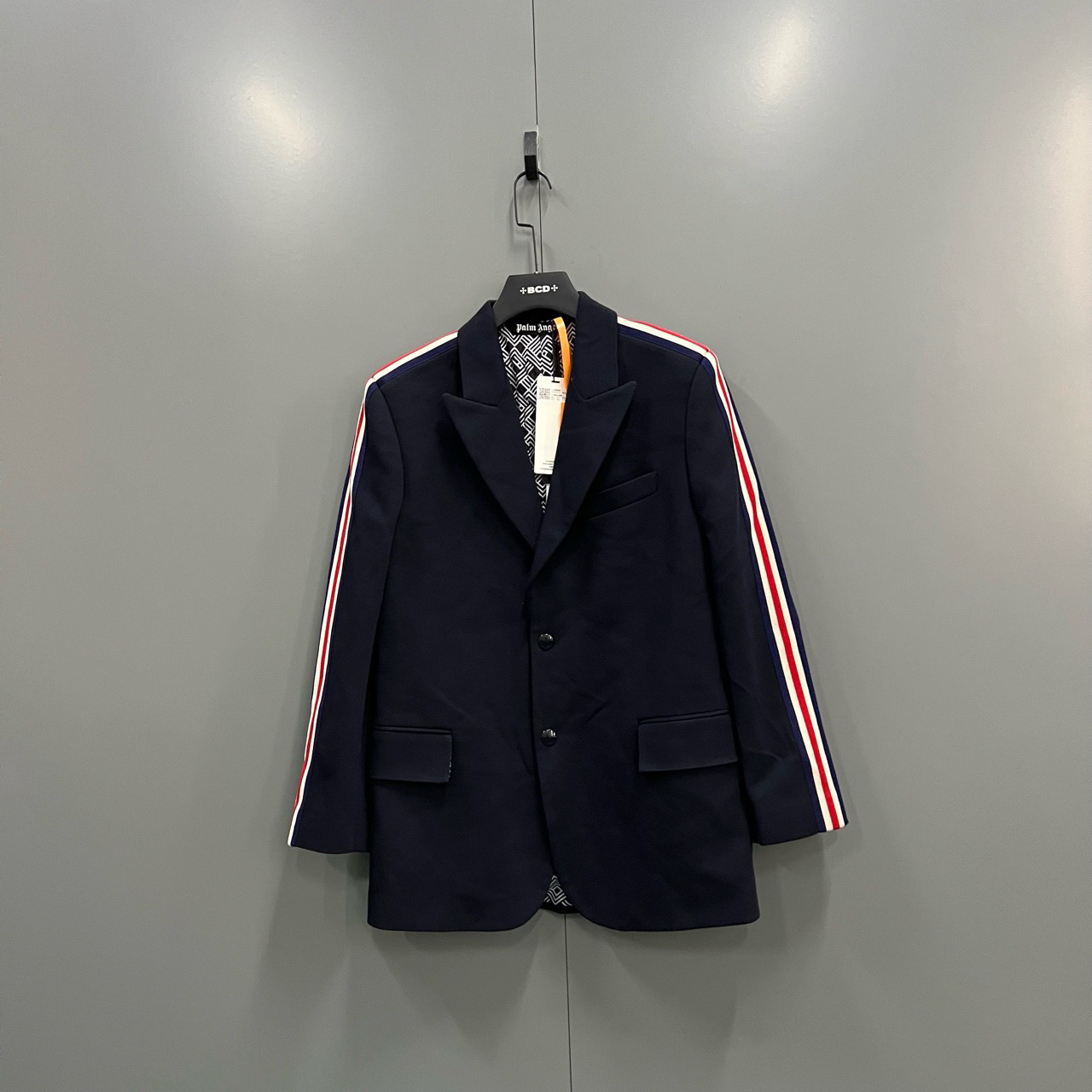 全新未使用 maje （jp）314 Palm Angels 撞色条纹西服 40码