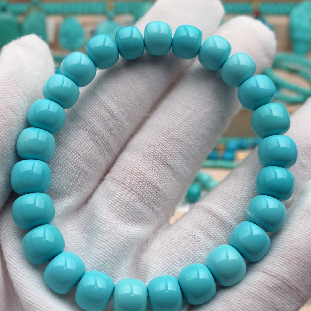 绿松石未镶嵌珠宝奇石8.5mm